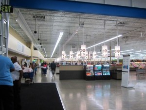Checkouts at Detroit Meijer