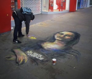 My flight, which went through Paris, was the day after the Charlie Hebdo incident. This photo was taken on January 10, 2015.